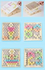 Joc Montessori 4in1 Pescuit magnetic Sortare bile color