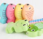 Joc Montessori 4in1 Pescuit magnetic Sortare bile color