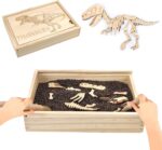 Joc Puzzle Kit Stiintific Scheletul Dinozaurului in Pamant