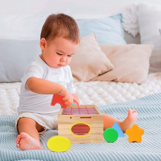 Jucarie Sortator forme geometrice Cutia benzi elastice