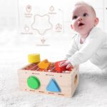 Jucarie Sortator forme geometrice Cutia benzi elastice