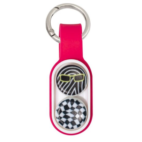 Jucarie Antistres Pop Puck, cu 2 Magneti si inel pentru breloc