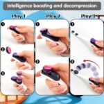 Jucarie Antistres Pop Puck, cu 2 Magneti si inel pentru breloc