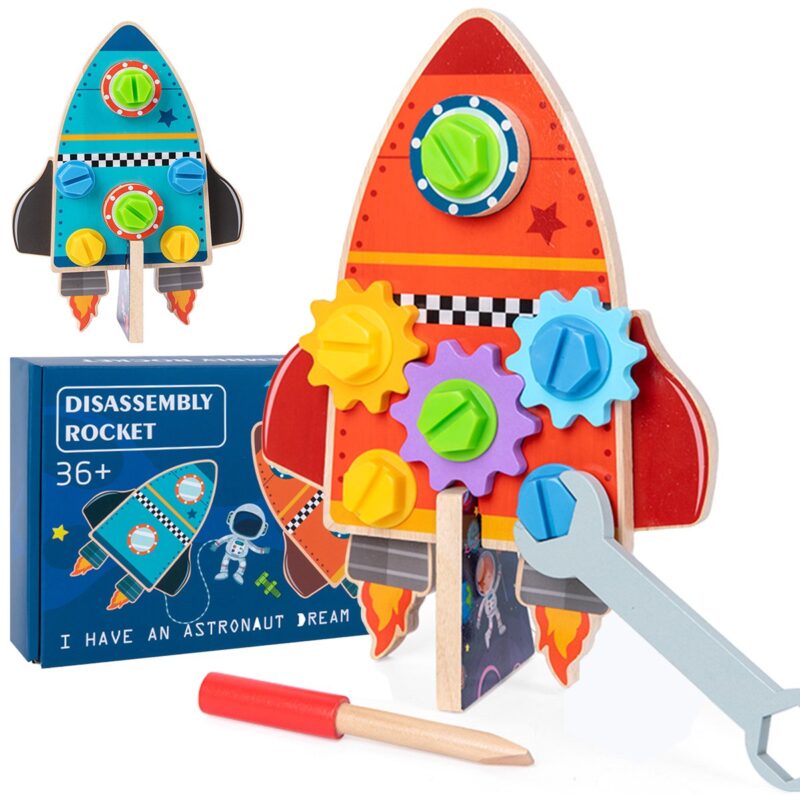 Jucarie de asamblat Racheta reversibila Disassembly Rocket