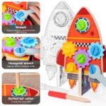 Jucarie de asamblat Racheta reversibila Disassembly Rocket