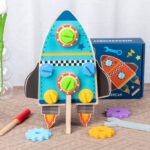 Jucarie de asamblat Racheta reversibila Disassembly Rocket