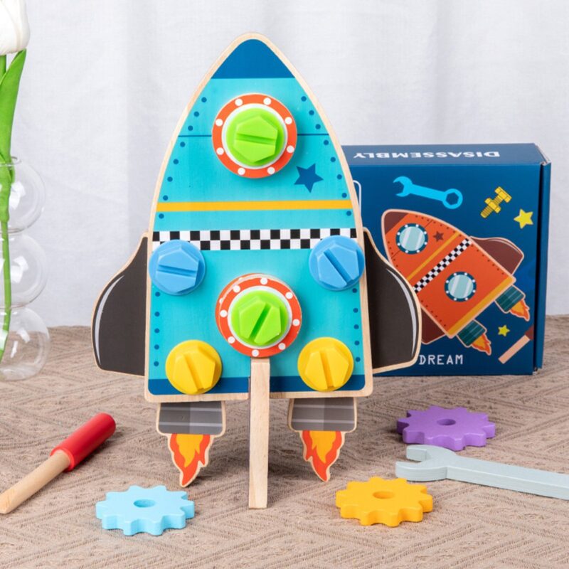 Jucarie de asamblat Racheta reversibila Disassembly Rocket