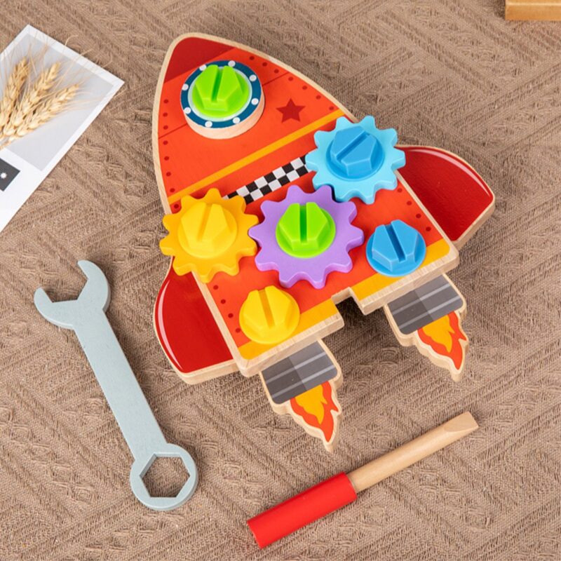 Jucarie de asamblat Racheta reversibila Disassembly Rocket