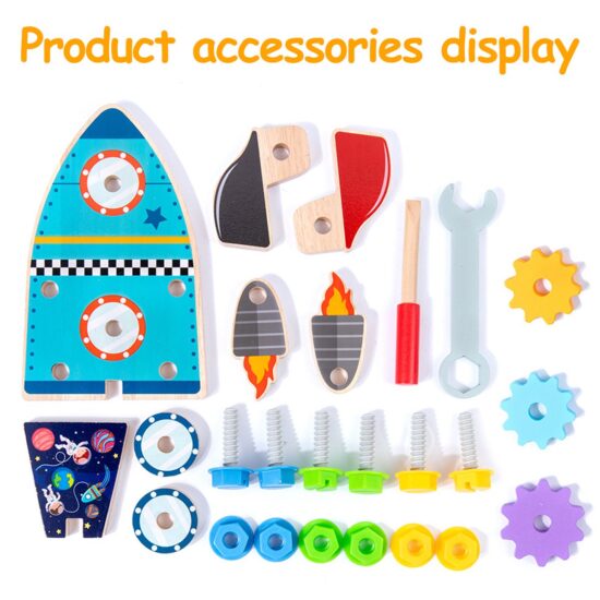 Jucarie de asamblat Racheta reversibila Disassembly Rocket