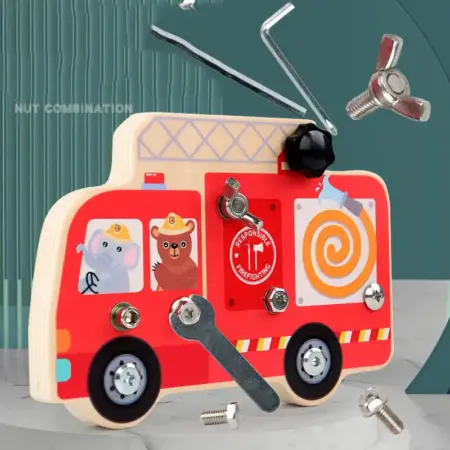 Jucarii Autobuzul cu suruburi Instrumente de lucru Banc