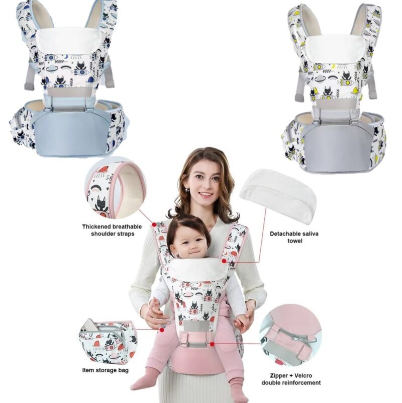 Marsupiu bebelusi cu Scaun detasabil Model desene