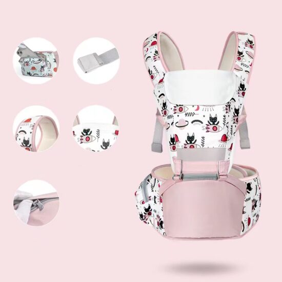 Marsupiu bebelusi cu Scaun detasabil Model desene