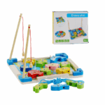 Pescuit magnetic cu pestisori Joc de snuruit din lemn