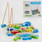 Pescuit magnetic cu pestisori Joc de snuruit din lemn