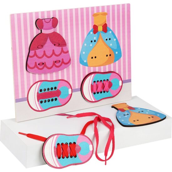 Puzzle Montessori Cum ne inchidem Sireturile Nasturii