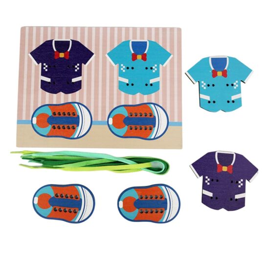 Puzzle Montessori Cum ne inchidem Sireturile Nasturii