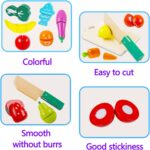 Set Alimente Fructe Legume Mancare de feliat din lemn