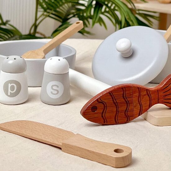 Set vase de Bucatarie Tocator Ustensile de gatit lemn