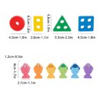 Sortare forme geometrice Pescuit magnetic pesti lemn