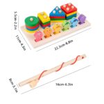 Sortare forme geometrice Pescuit magnetic pesti lemn