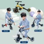Tricicleta copii Bicicleta pentru echilibru Trotineta 3in1