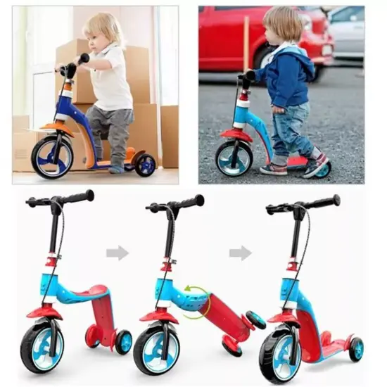 Trotineta Convertibila 2 In 1 Scooter & Ride-On