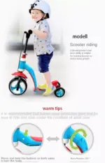 Trotineta Convertibila 2 In 1 Scooter & Ride-On