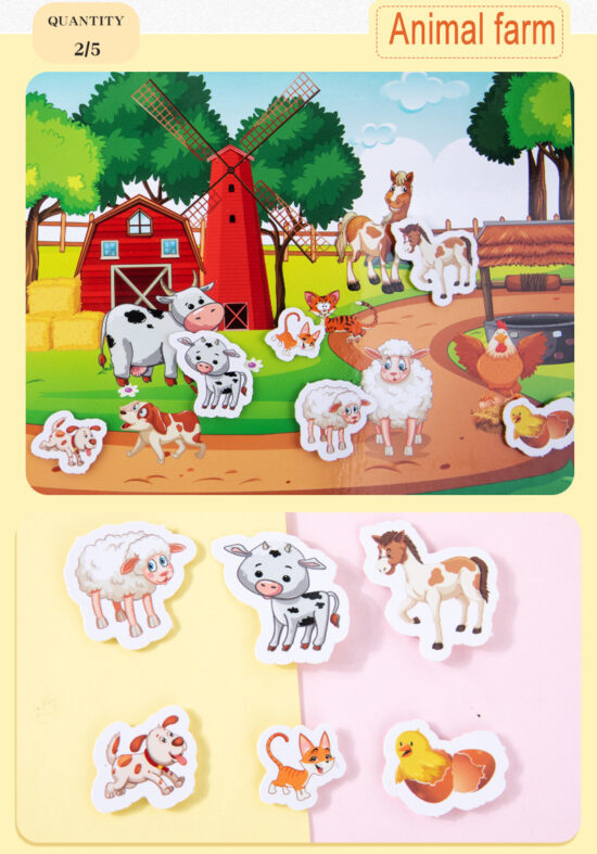 Carte activitati educative Piese reutilizabile Quiet Book