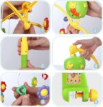 Carusel muzical Rotativ cu Jucarii detasabile animalute