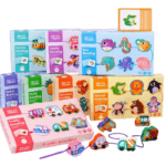 Joc de snuruit lemn Asocieri cartonase Jocul umbrelor