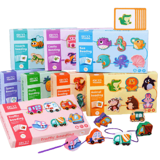 Joc de snuruit lemn Asocieri cartonase Jocul umbrelor