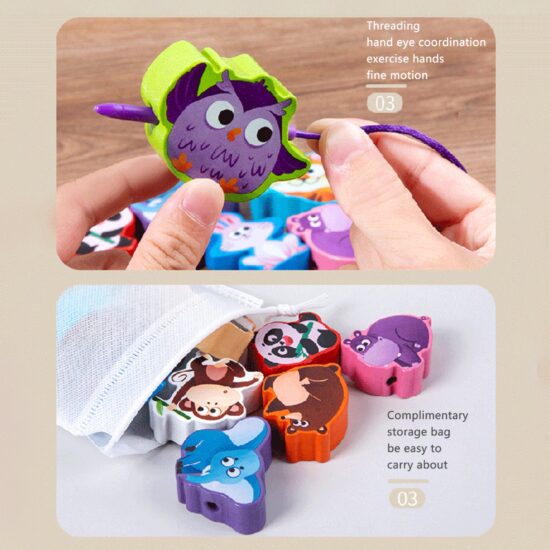 Joc de snuruit lemn Asocieri cartonase Jocul umbrelor