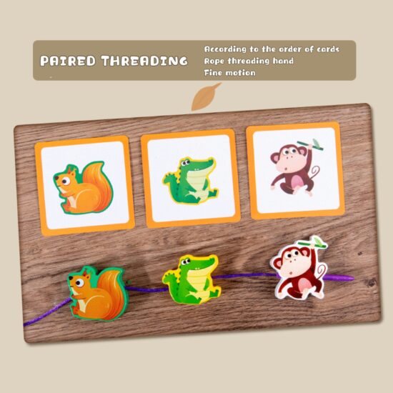 Joc de snuruit lemn Asocieri cartonase Jocul umbrelor