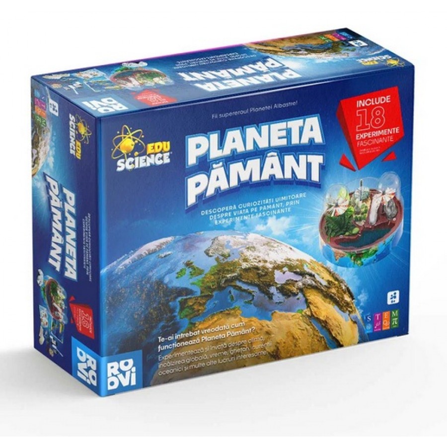 Joc educativ Kit experimental Planeta Pamant Joc Stem