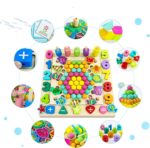 Joc educativ Montessori Matematic Fishing Game 6in1