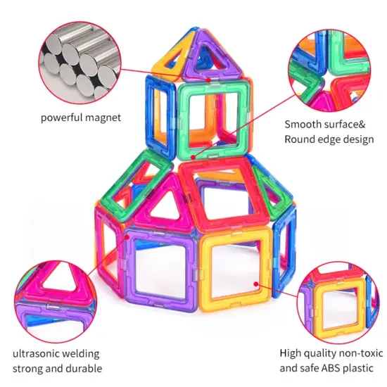 Joc forme magnetice de construit 3D color Magformers