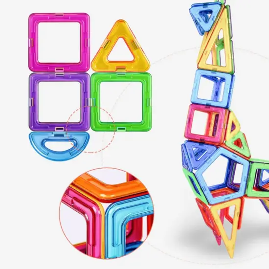 Joc forme magnetice de construit 3D color Magformers