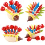 Joc magnetic lemn Asamblam Ariciul Sortarea culorilor