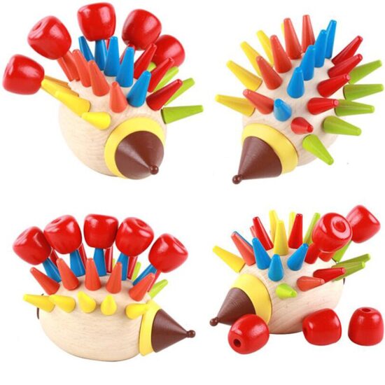 Joc magnetic lemn Asamblam Ariciul Sortarea culorilor Joc magnetic lemn Asamblam Ariciul Sortarea culorilor