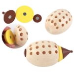 Joc magnetic lemn Asamblam Ariciul Sortarea culorilor