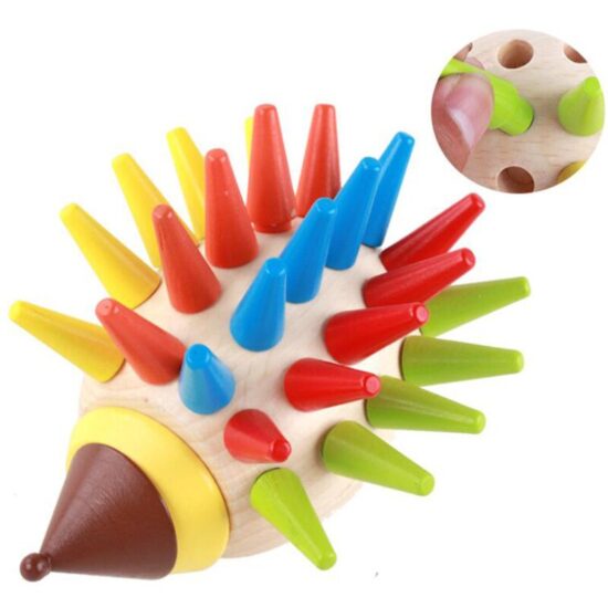 Joc magnetic lemn Asamblam Ariciul Sortarea culorilor