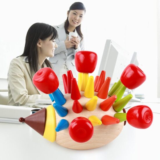 Joc magnetic lemn Asamblam Ariciul Sortarea culorilor