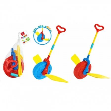 Jucarie copii Roata de impins cu aripi si Maner