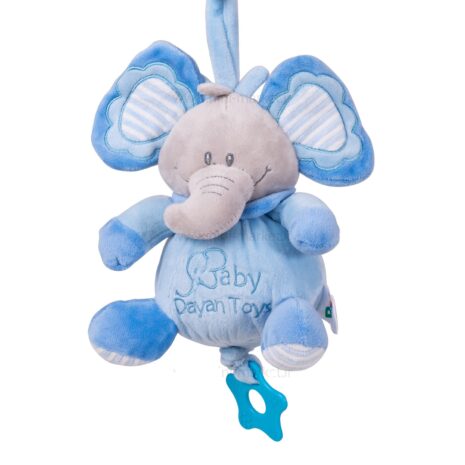 Jucarie dentitie muzicala din plus Elefantul bleu Baby