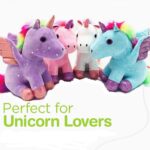 Jucarie plus Unicorn Par Curcubeu si Aripi Ponei 20 cm