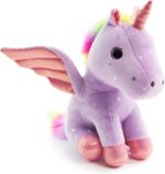 Jucarie plus Unicorn Par Curcubeu si Aripi Ponei 20 cm