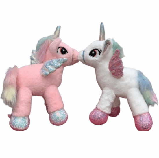 Jucarie plus Unicorn cu Paiete si Aripi Ponei 35 cm Jucarie plus Unicorn cu Paiete si Aripi Ponei 35 cm