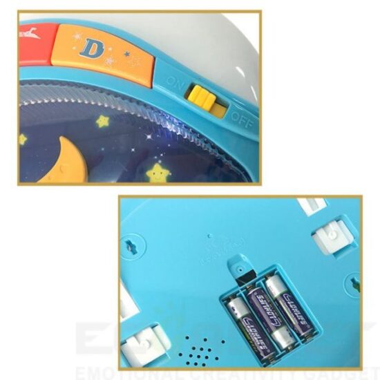 Lampa de veghe Proiector muzical bebe colorat Kaichi