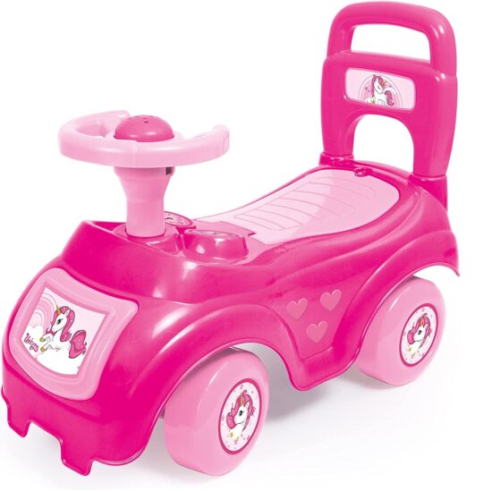 Prima mea Masinuta Roz fara Pedale Ride-on cu spatar Prima mea Masinuta Roz fara Pedale Ride-on cu spatar