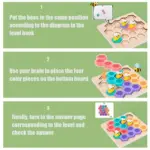 Joc logic din lemn Albinutele in Fagure Bee Game